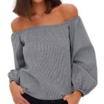 Krásný bardot oversized top