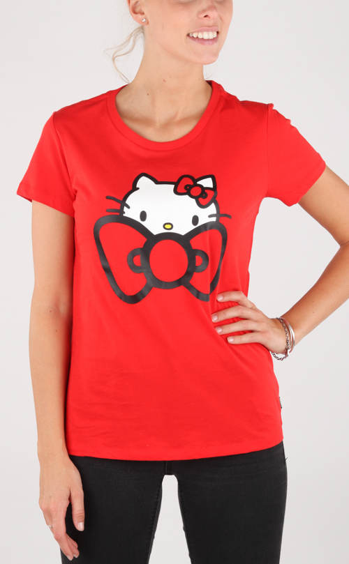 Červené tričko Converse Hello Kitty
