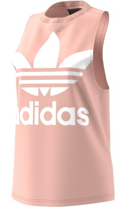 Růžové dámské tílko Adidas bez rukávu