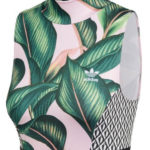 Krátký top Adidas s motivem tropických listů