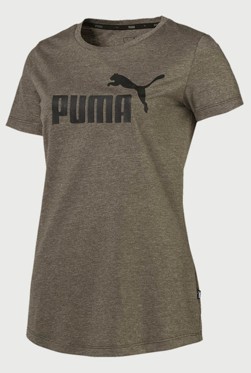 Dámské khaki tričko s krátkým rukávem Puma