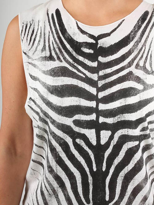 Tričko s dokonalým potiskem zebry