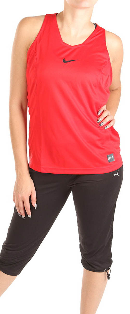 Červené sportovní dámské tílko Nike