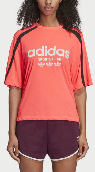 Růžové sportovní dámské tričko adidas Originals