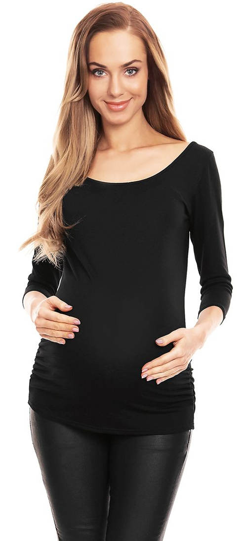 Černé tričko pro těhotné