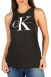 Letní černé dámské tílko s bílým nápisem Calvin Klein