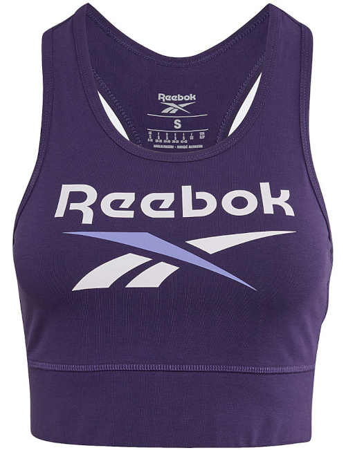 Dámský sportovní top Reebok ve fialovém provedení