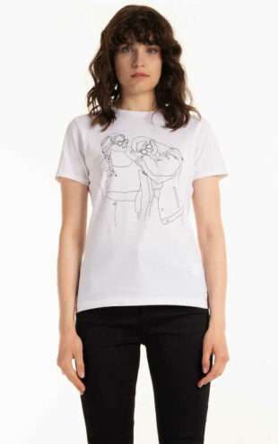 Bavlněné tričko s krátkým rukávem s grafickým potiskem