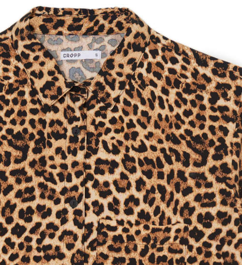 Košilová halenka leopard