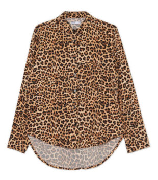 Pohodlná dámská košile s leopardím vzorem